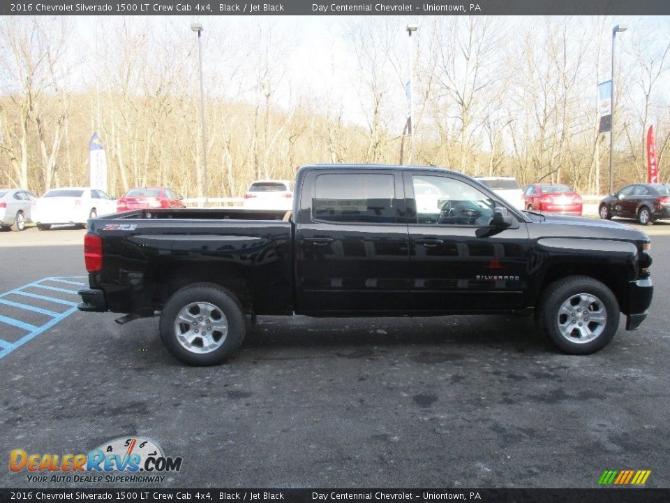 2016 Chevrolet Silverado 1500 LT Crew Cab 4x4 Black / Jet Black Photo #7