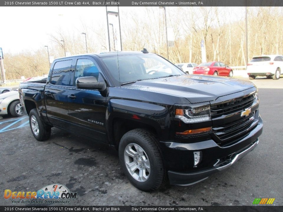 2016 Chevrolet Silverado 1500 LT Crew Cab 4x4 Black / Jet Black Photo #8