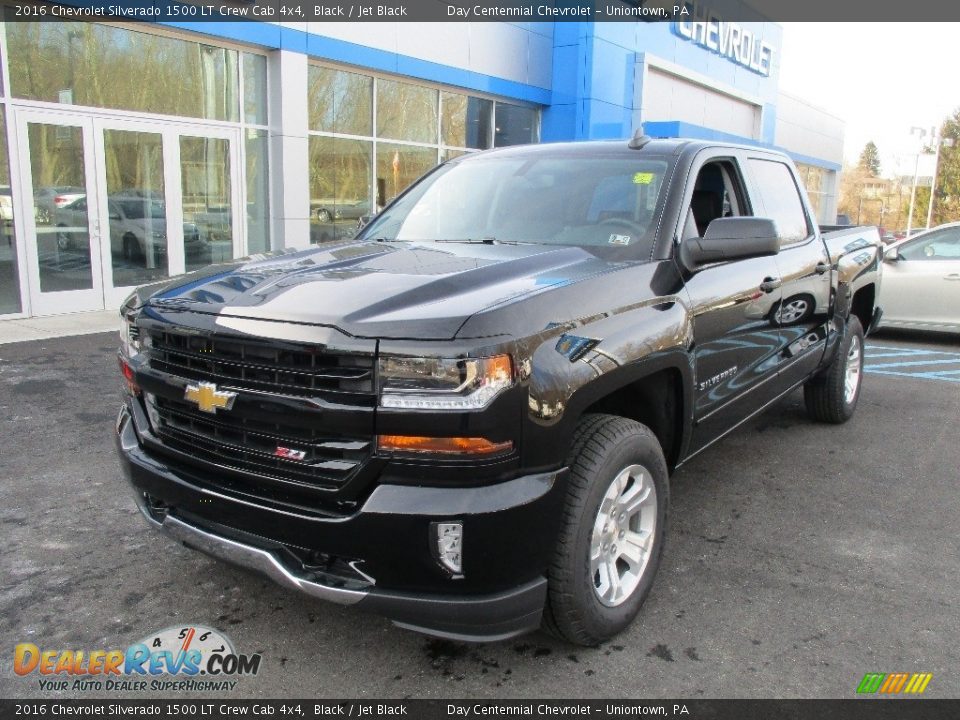 2016 Chevrolet Silverado 1500 LT Crew Cab 4x4 Black / Jet Black Photo #10