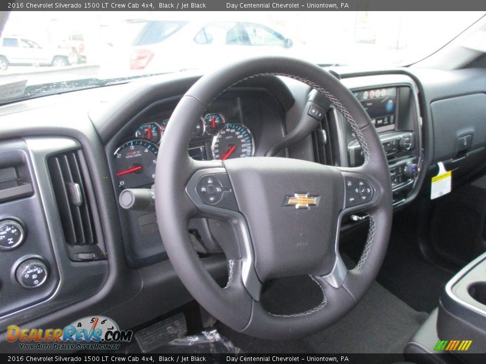 2016 Chevrolet Silverado 1500 LT Crew Cab 4x4 Black / Jet Black Photo #14
