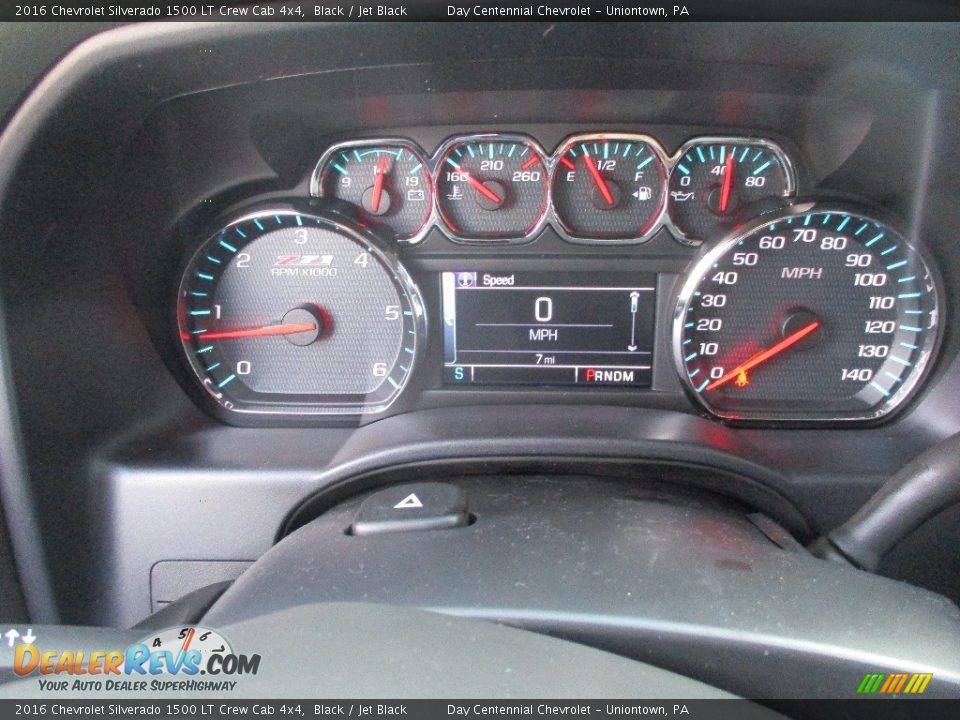 2016 Chevrolet Silverado 1500 LT Crew Cab 4x4 Black / Jet Black Photo #20