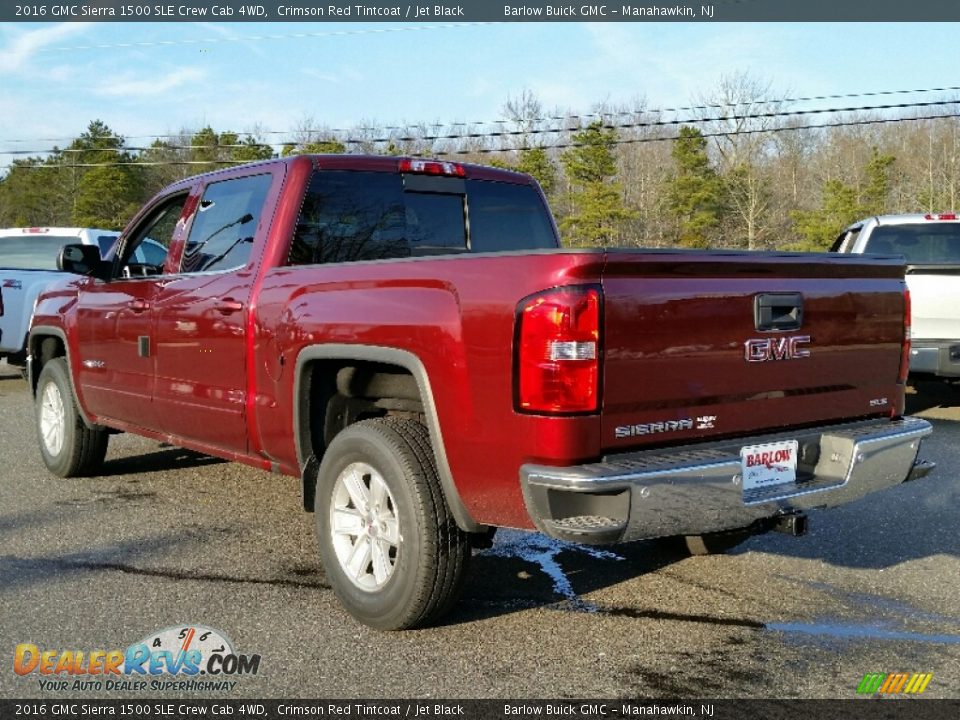 2016 GMC Sierra 1500 SLE Crew Cab 4WD Crimson Red Tintcoat / Jet Black Photo #4