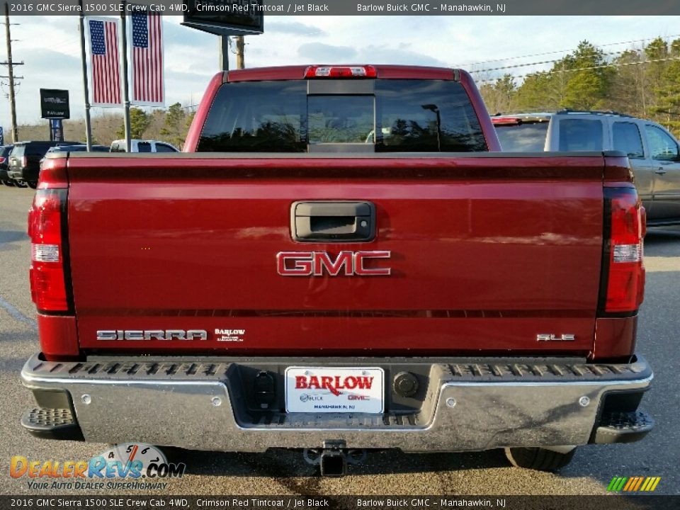2016 GMC Sierra 1500 SLE Crew Cab 4WD Crimson Red Tintcoat / Jet Black Photo #5
