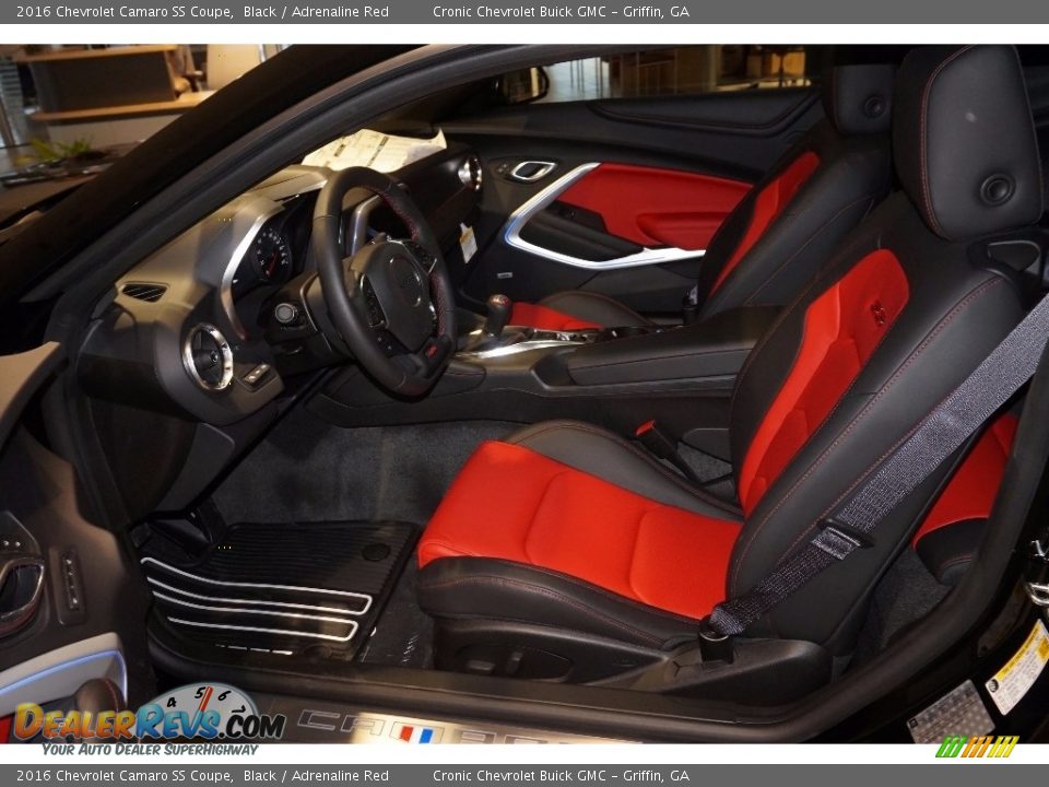 Adrenaline Red Interior - 2016 Chevrolet Camaro SS Coupe Photo #8