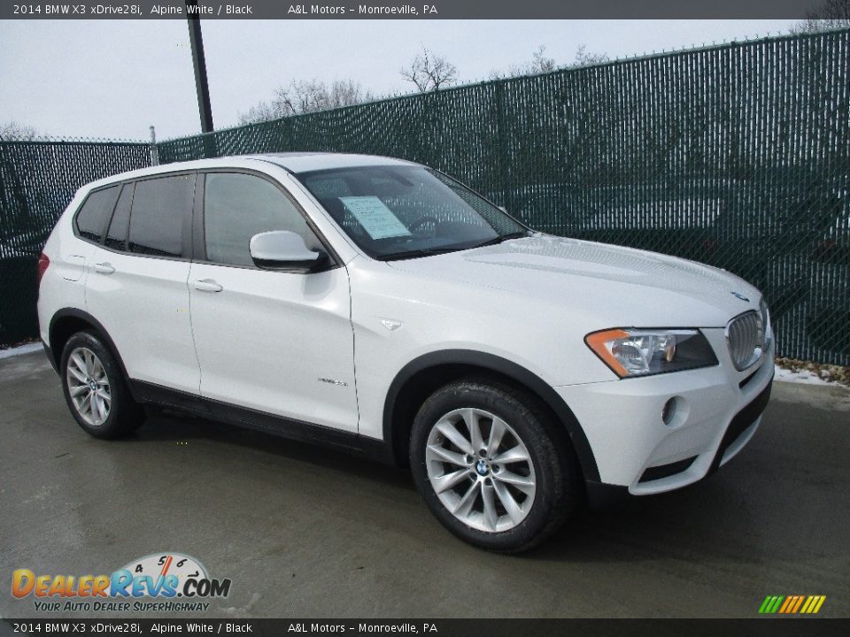 2014 BMW X3 xDrive28i Alpine White / Black Photo #1