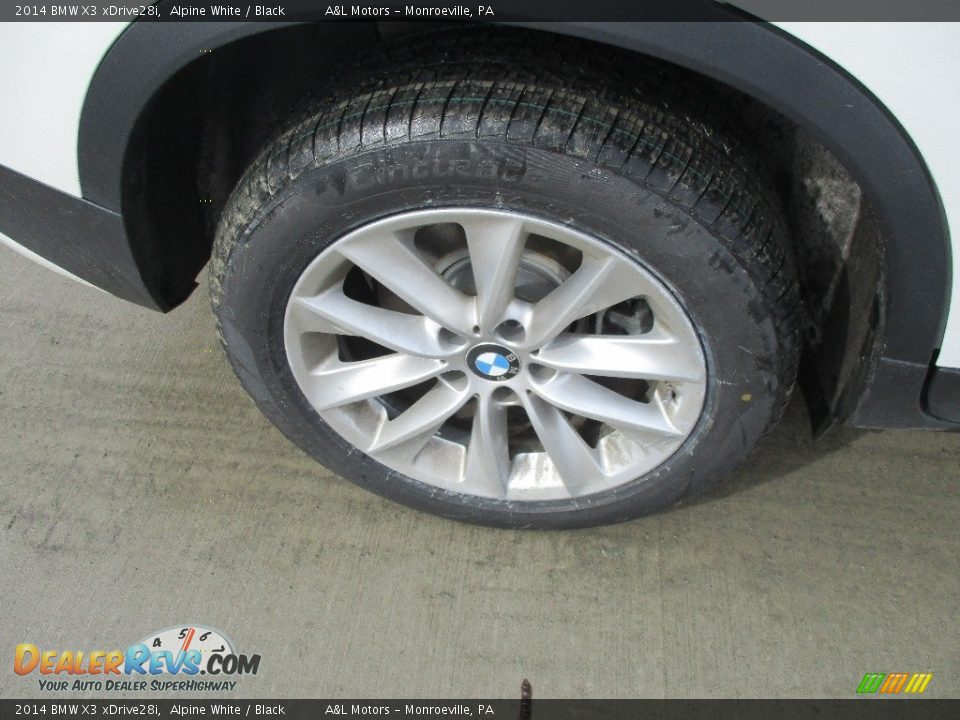 2014 BMW X3 xDrive28i Alpine White / Black Photo #3