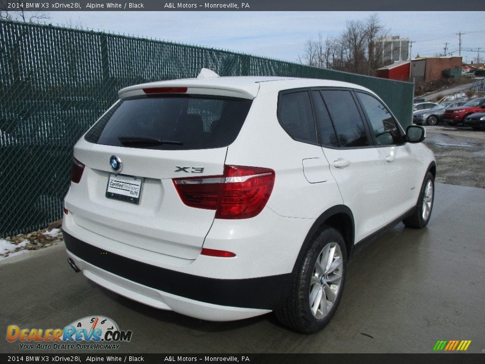 2014 BMW X3 xDrive28i Alpine White / Black Photo #4