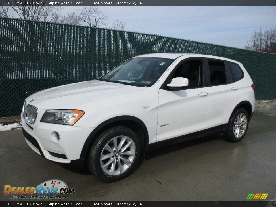 2014 BMW X3 xDrive28i Alpine White / Black Photo #8
