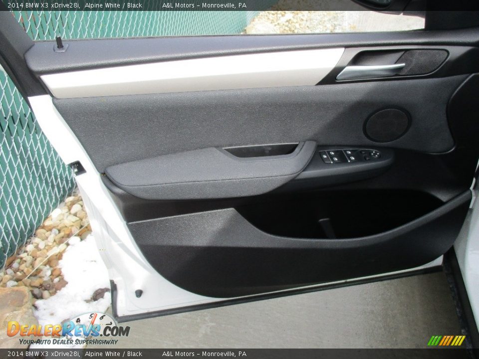 2014 BMW X3 xDrive28i Alpine White / Black Photo #9