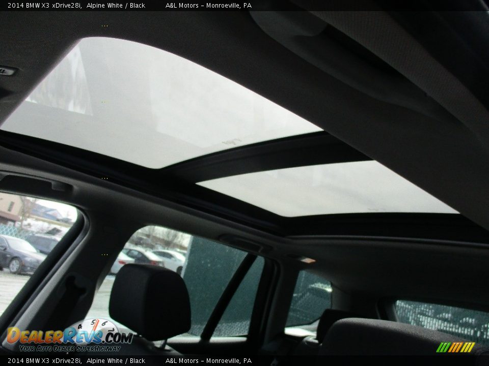2014 BMW X3 xDrive28i Alpine White / Black Photo #11