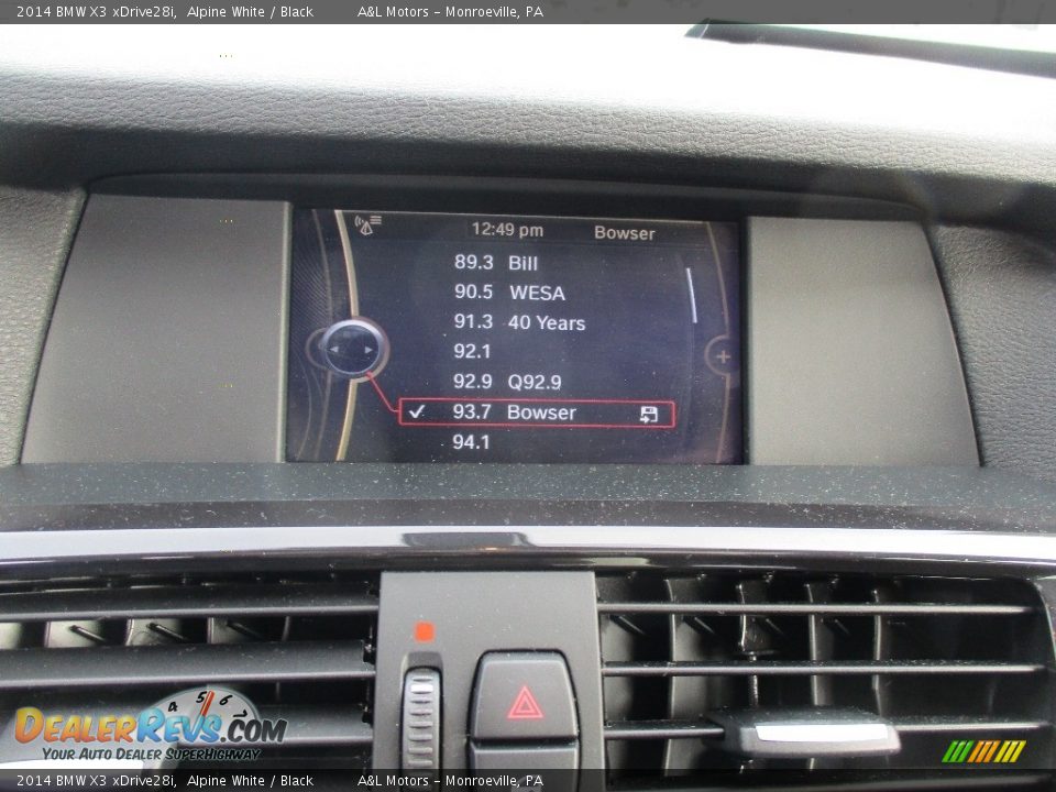 2014 BMW X3 xDrive28i Alpine White / Black Photo #17