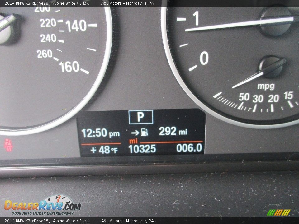2014 BMW X3 xDrive28i Alpine White / Black Photo #20