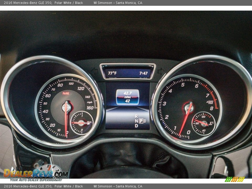 2016 Mercedes-Benz GLE 350 Polar White / Black Photo #7