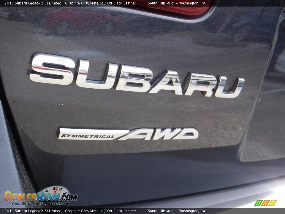 2013 Subaru Legacy 2.5i Limited Graphite Gray Metallic / Off Black Leather Photo #16