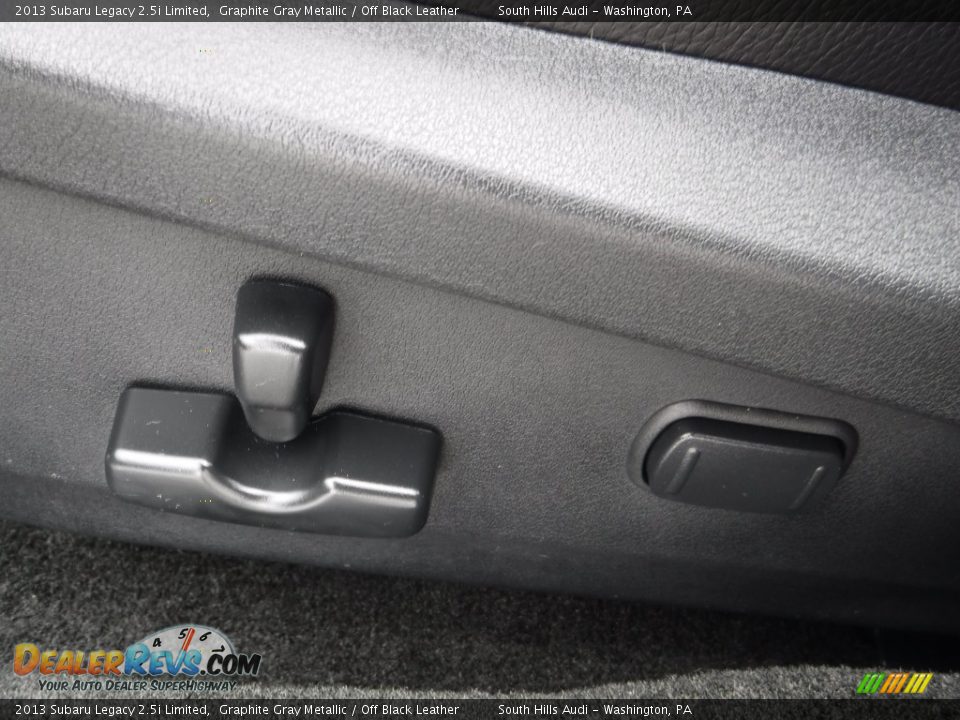 2013 Subaru Legacy 2.5i Limited Graphite Gray Metallic / Off Black Leather Photo #21