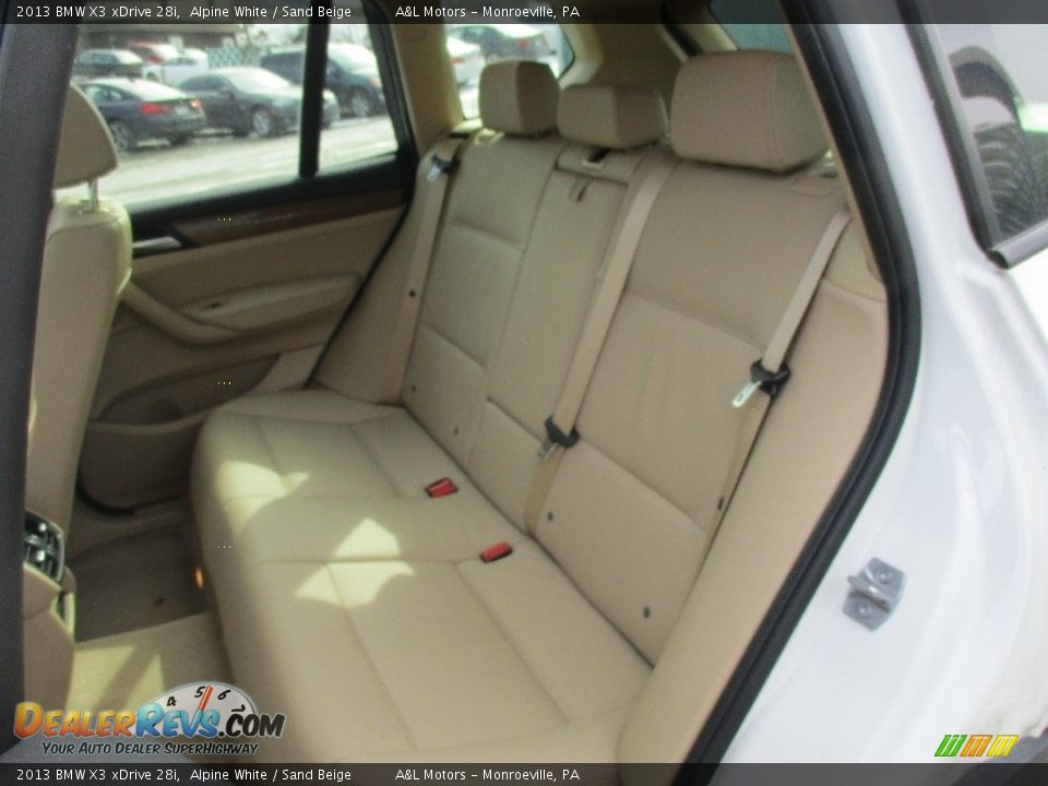 2013 BMW X3 xDrive 28i Alpine White / Sand Beige Photo #13