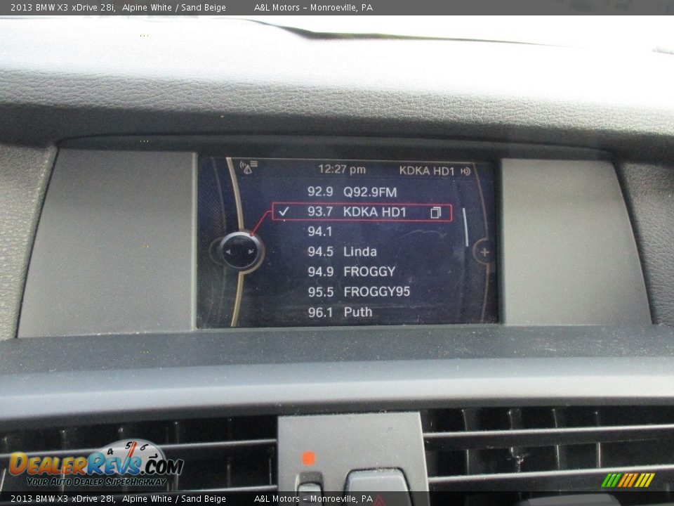 2013 BMW X3 xDrive 28i Alpine White / Sand Beige Photo #16