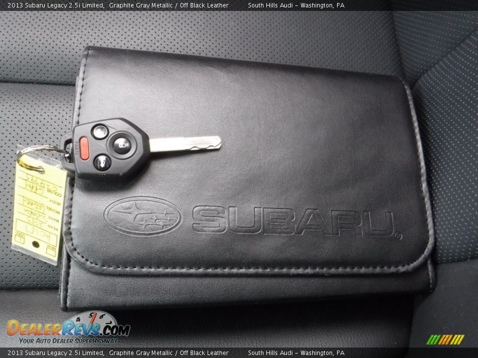 2013 Subaru Legacy 2.5i Limited Graphite Gray Metallic / Off Black Leather Photo #36