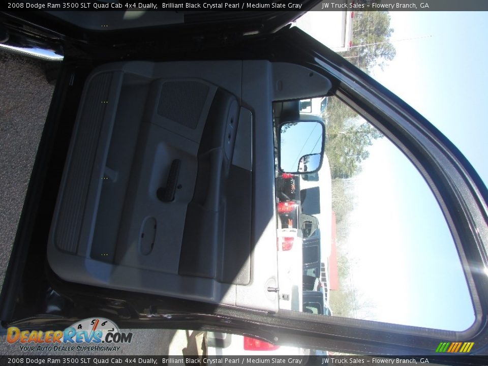 2008 Dodge Ram 3500 SLT Quad Cab 4x4 Dually Brilliant Black Crystal Pearl / Medium Slate Gray Photo #14