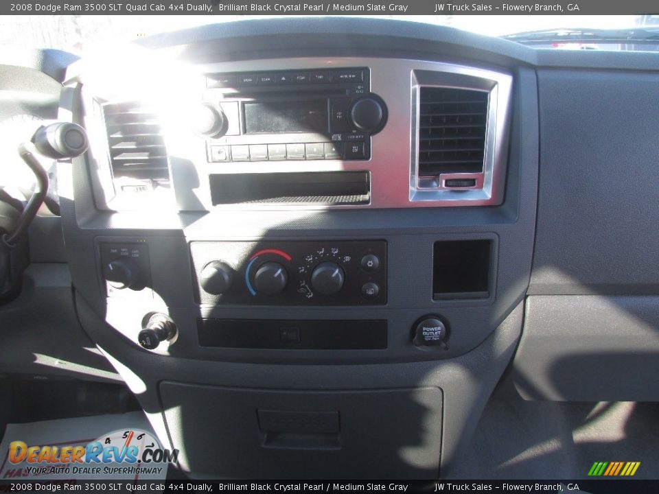 2008 Dodge Ram 3500 SLT Quad Cab 4x4 Dually Brilliant Black Crystal Pearl / Medium Slate Gray Photo #20