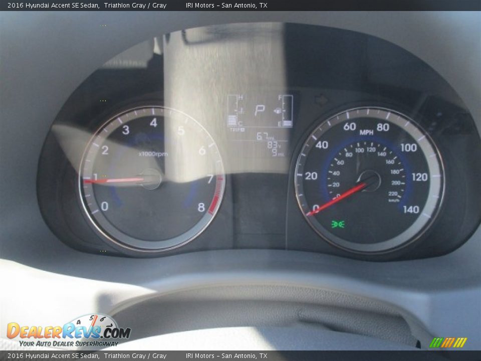 2016 Hyundai Accent SE Sedan Triathlon Gray / Gray Photo #11