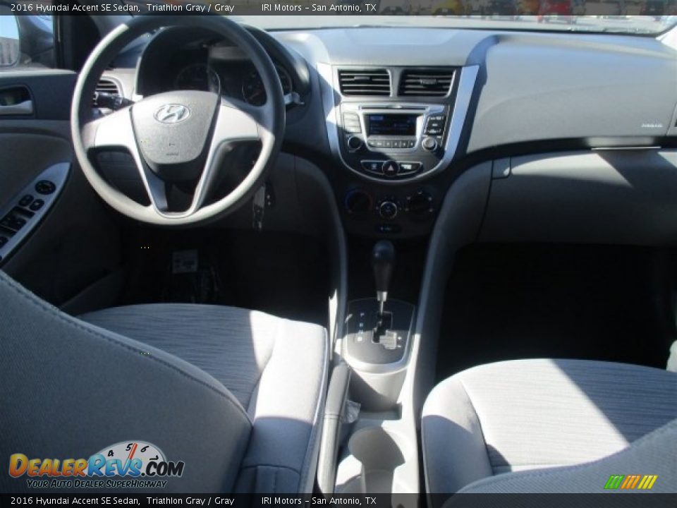 2016 Hyundai Accent SE Sedan Triathlon Gray / Gray Photo #19