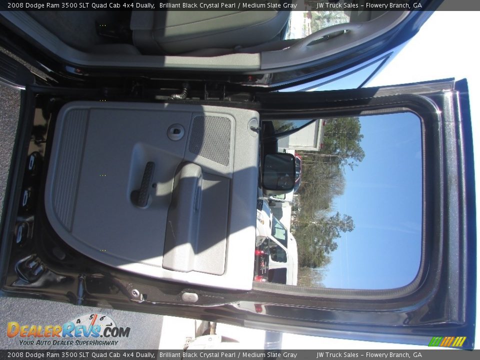 2008 Dodge Ram 3500 SLT Quad Cab 4x4 Dually Brilliant Black Crystal Pearl / Medium Slate Gray Photo #33