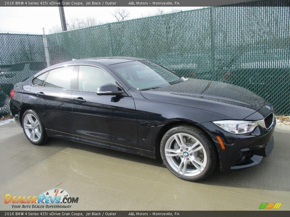 2016 BMW 4 Series 435i xDrive Gran Coupe Jet Black / Oyster Photo #1