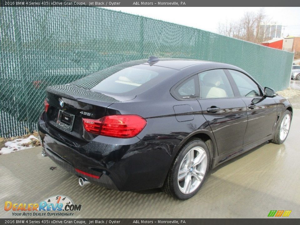 2016 BMW 4 Series 435i xDrive Gran Coupe Jet Black / Oyster Photo #4