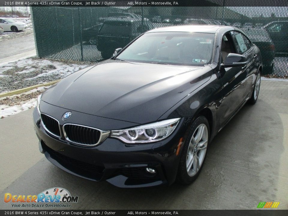 2016 BMW 4 Series 435i xDrive Gran Coupe Jet Black / Oyster Photo #7