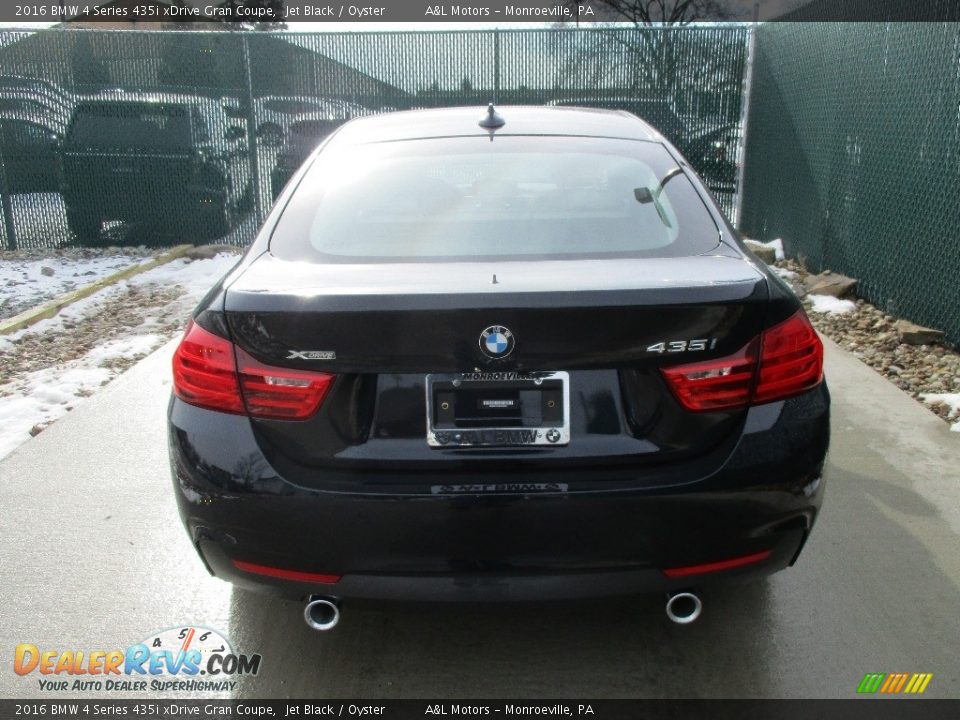 2016 BMW 4 Series 435i xDrive Gran Coupe Jet Black / Oyster Photo #9
