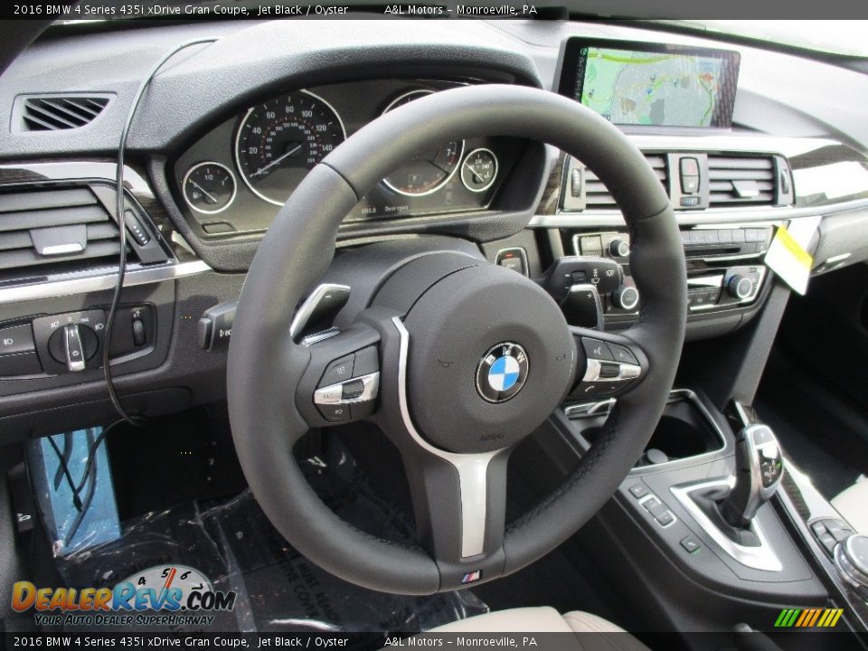 2016 BMW 4 Series 435i xDrive Gran Coupe Jet Black / Oyster Photo #15