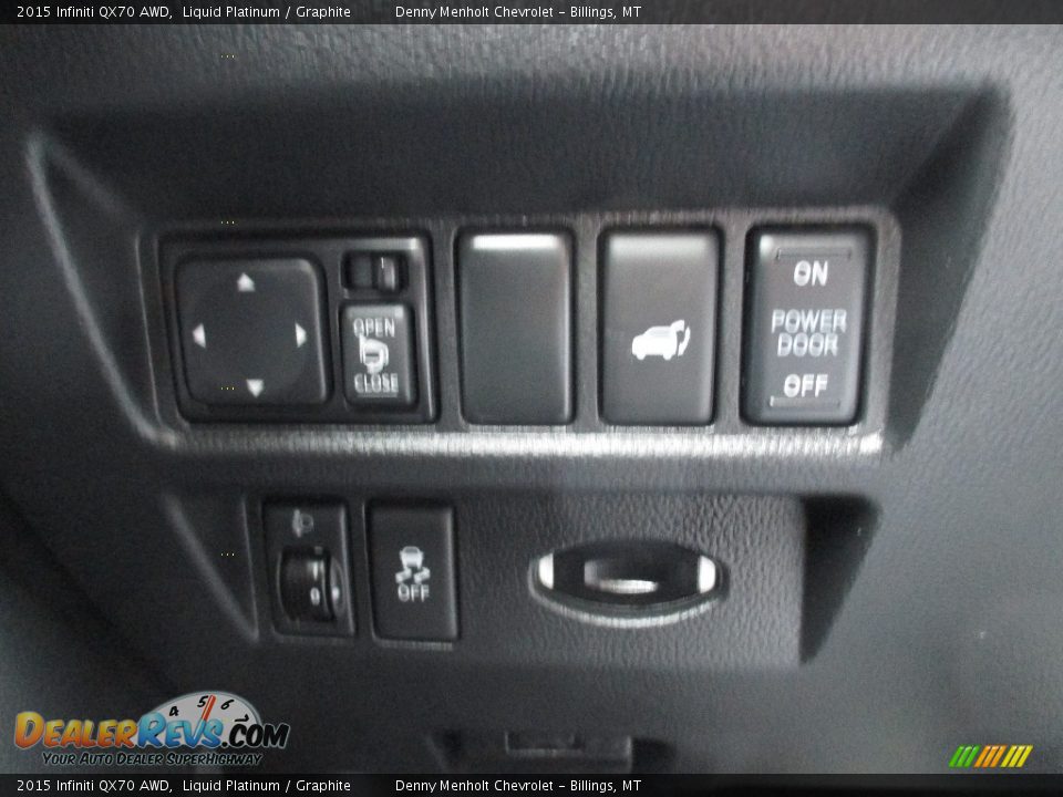 2015 Infiniti QX70 AWD Liquid Platinum / Graphite Photo #17