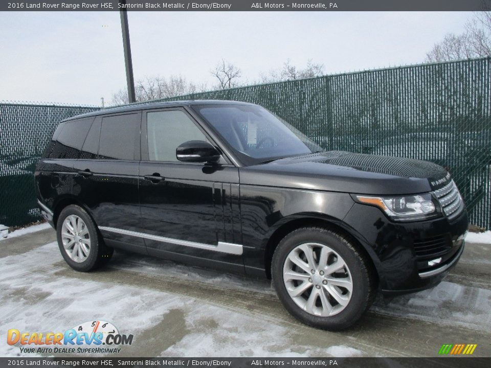 2016 Land Rover Range Rover HSE Santorini Black Metallic / Ebony/Ebony Photo #1
