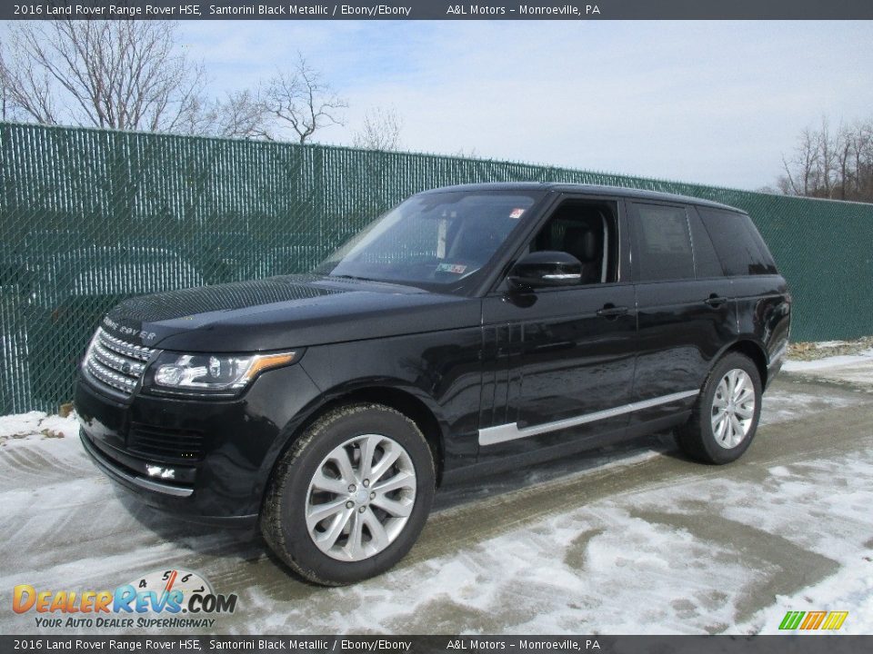 2016 Land Rover Range Rover HSE Santorini Black Metallic / Ebony/Ebony Photo #8