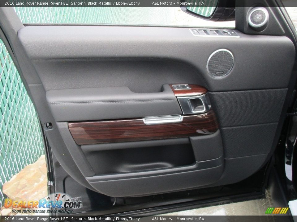2016 Land Rover Range Rover HSE Santorini Black Metallic / Ebony/Ebony Photo #10
