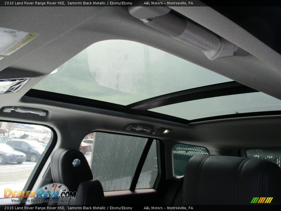 2016 Land Rover Range Rover HSE Santorini Black Metallic / Ebony/Ebony Photo #11