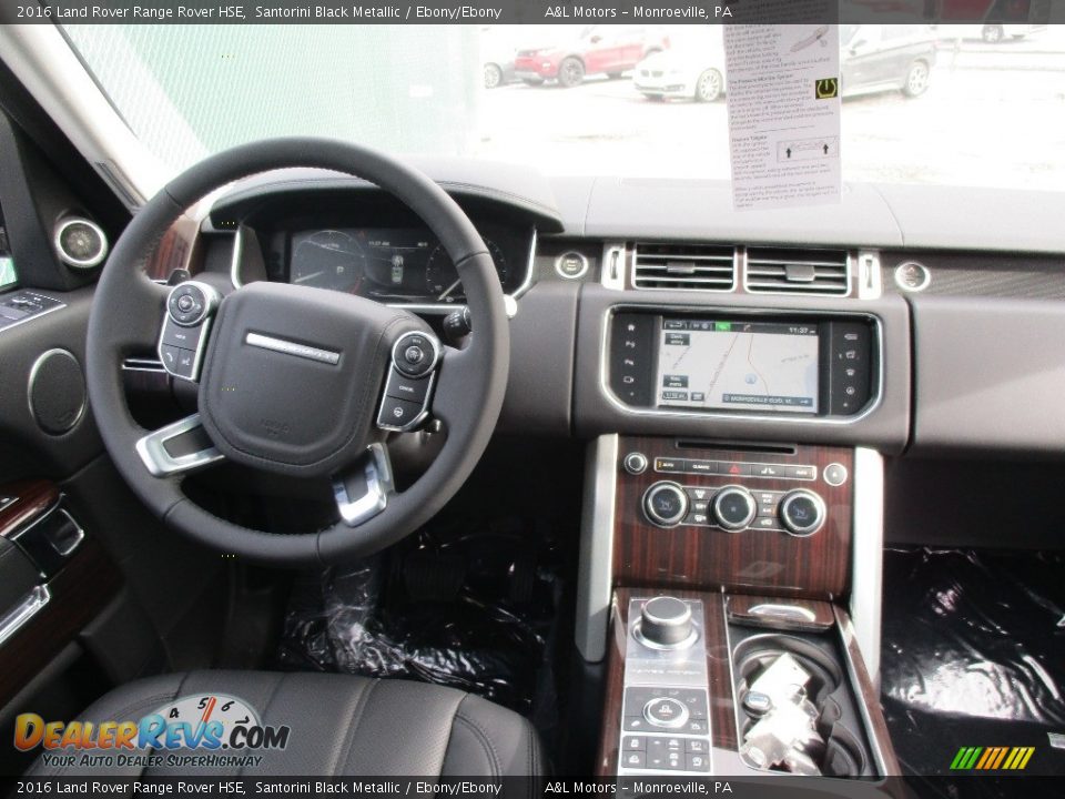2016 Land Rover Range Rover HSE Santorini Black Metallic / Ebony/Ebony Photo #14