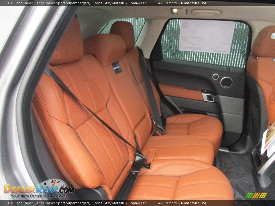 Rear Seat of 2016 Land Rover Range Rover Sport Supercharged Photo #13