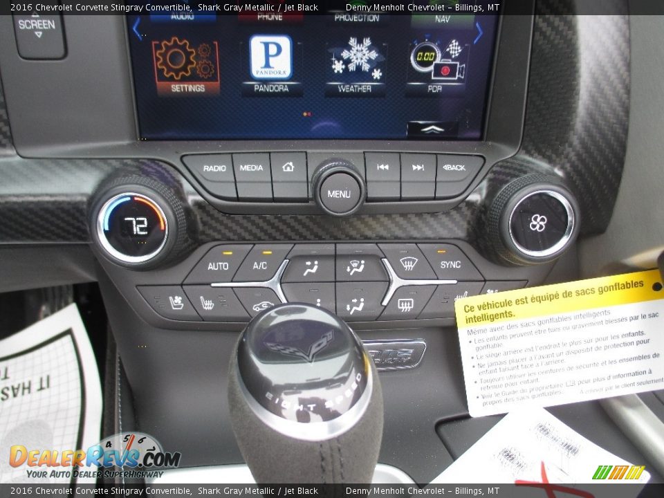 2016 Chevrolet Corvette Stingray Convertible Shark Gray Metallic / Jet Black Photo #13