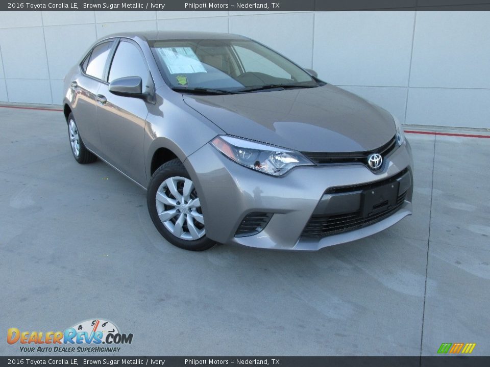 2016 Toyota Corolla LE Brown Sugar Metallic / Ivory Photo #2