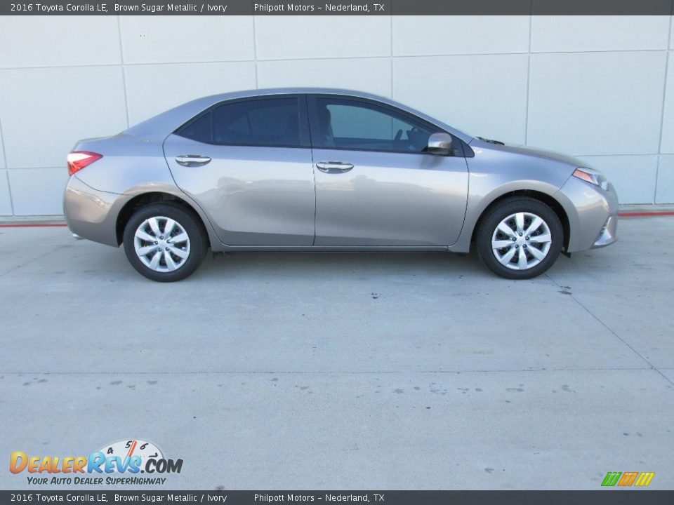 2016 Toyota Corolla LE Brown Sugar Metallic / Ivory Photo #3