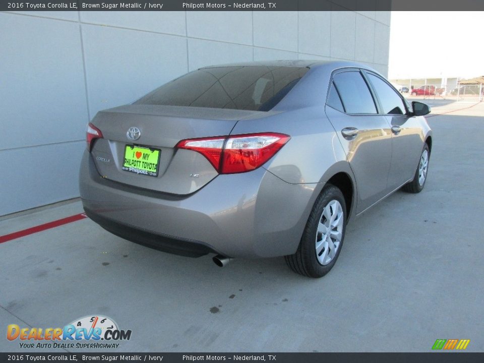 2016 Toyota Corolla LE Brown Sugar Metallic / Ivory Photo #4