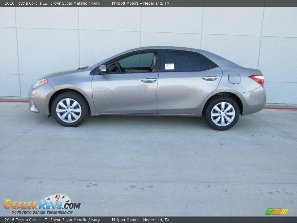2016 Toyota Corolla LE Brown Sugar Metallic / Ivory Photo #6