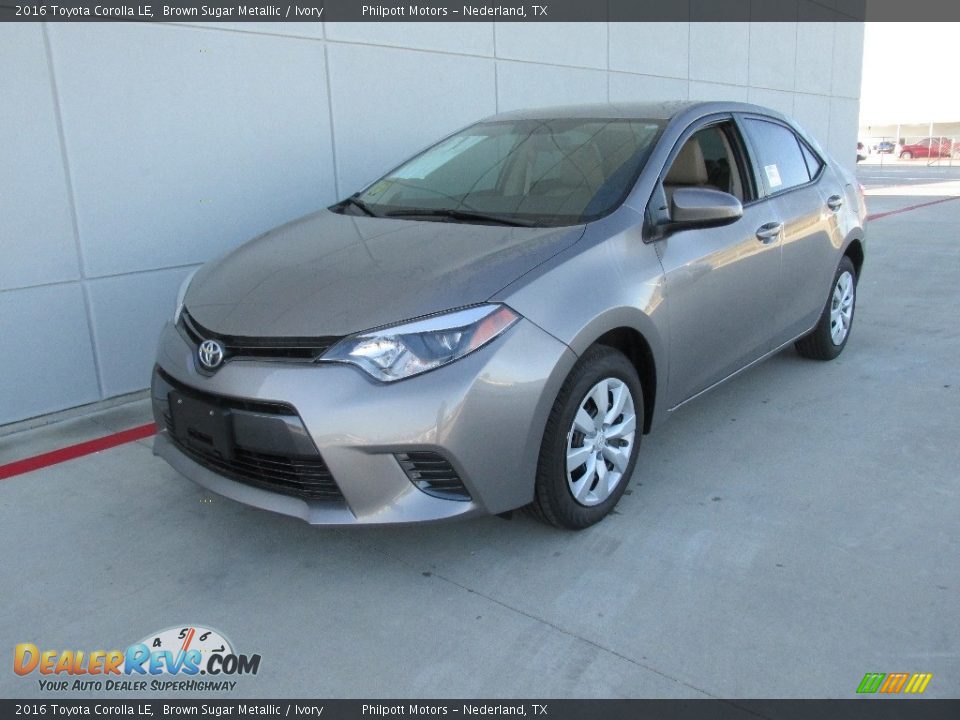 2016 Toyota Corolla LE Brown Sugar Metallic / Ivory Photo #7