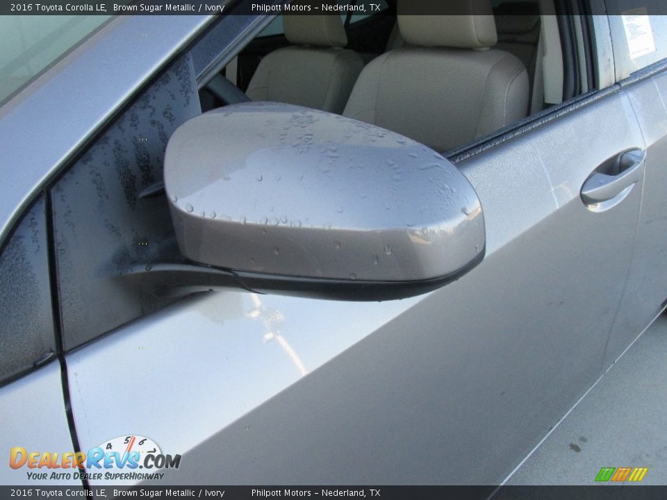 2016 Toyota Corolla LE Brown Sugar Metallic / Ivory Photo #12