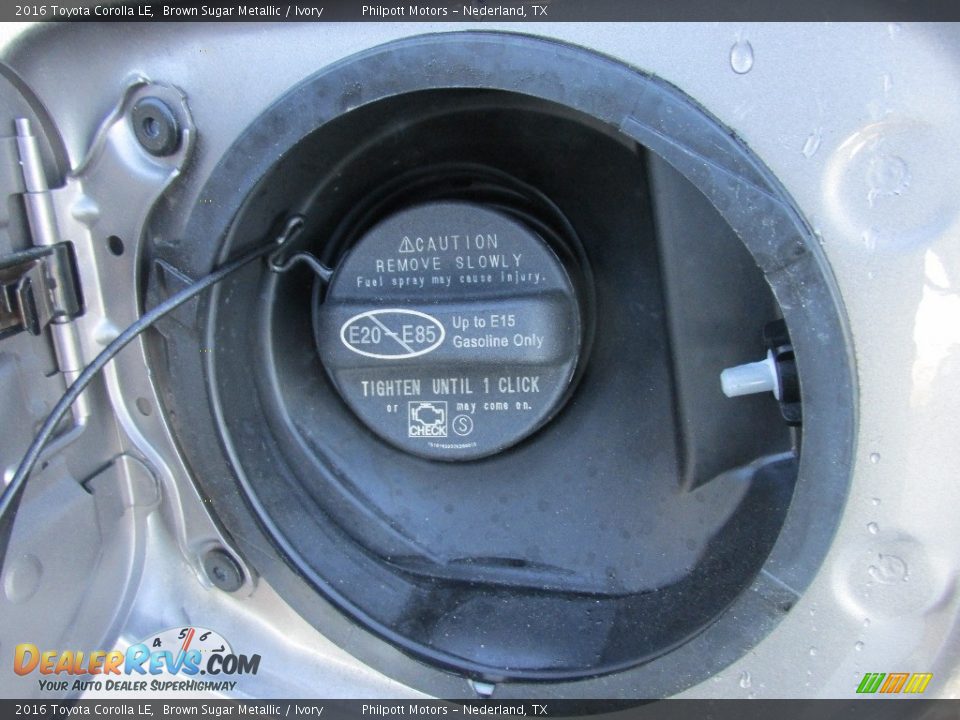 2016 Toyota Corolla LE Brown Sugar Metallic / Ivory Photo #13