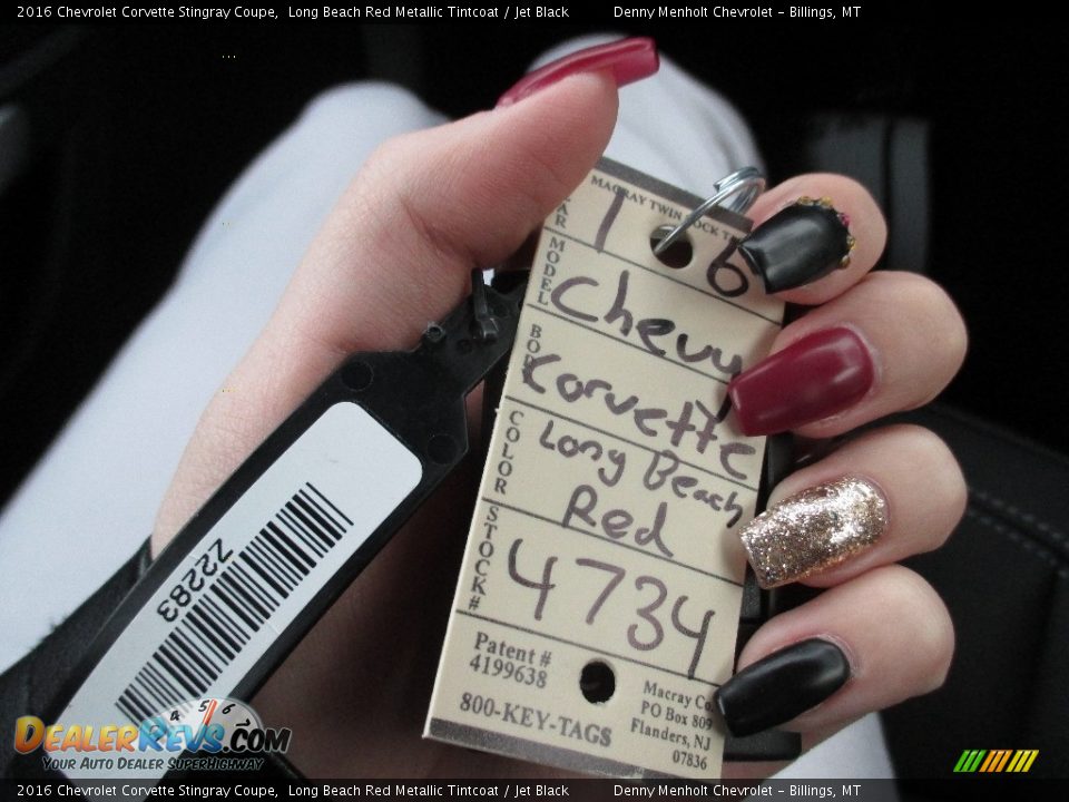 2016 Chevrolet Corvette Stingray Coupe Long Beach Red Metallic Tintcoat / Jet Black Photo #17