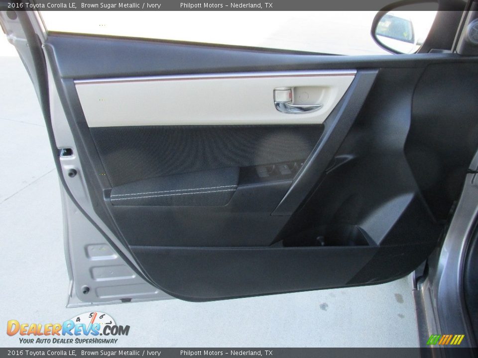 2016 Toyota Corolla LE Brown Sugar Metallic / Ivory Photo #20