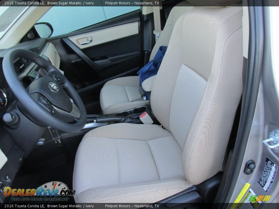 2016 Toyota Corolla LE Brown Sugar Metallic / Ivory Photo #22